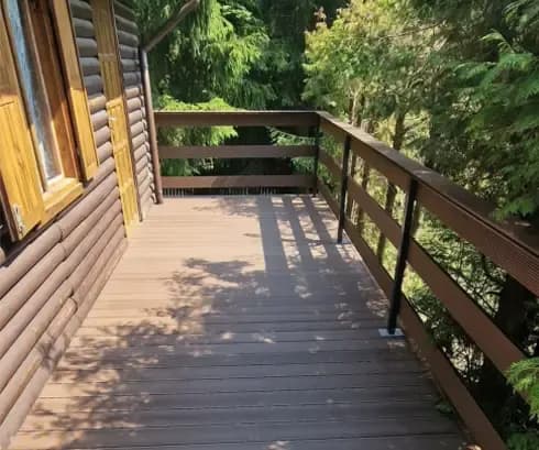 Podbudowa tarasu ze słupów betonowych