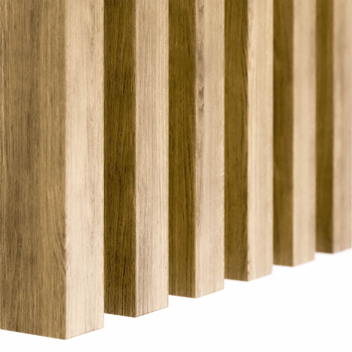 Lamele ścienne dąb naturalny 30x40 mm – listwy dekoracyjne na ścianę
