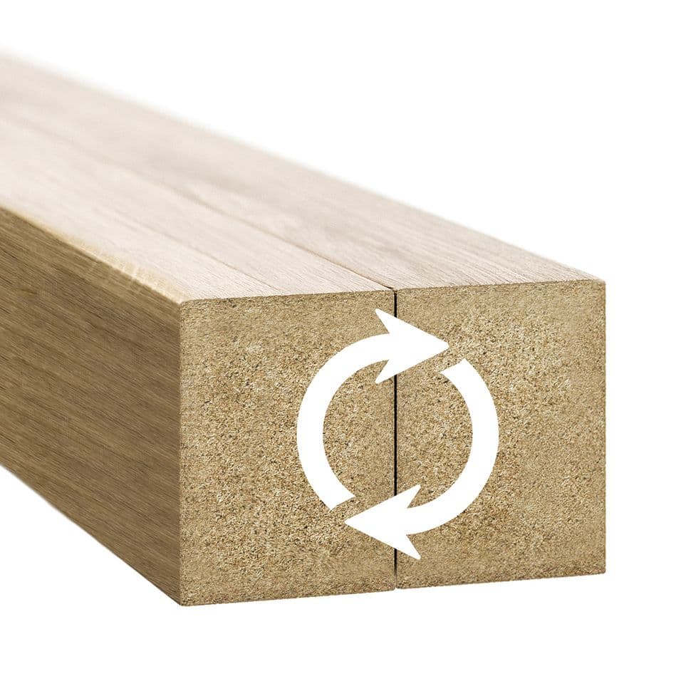Lamele ścienne dąb naturalny 30x40 mm – listwy dekoracyjne na ścianę