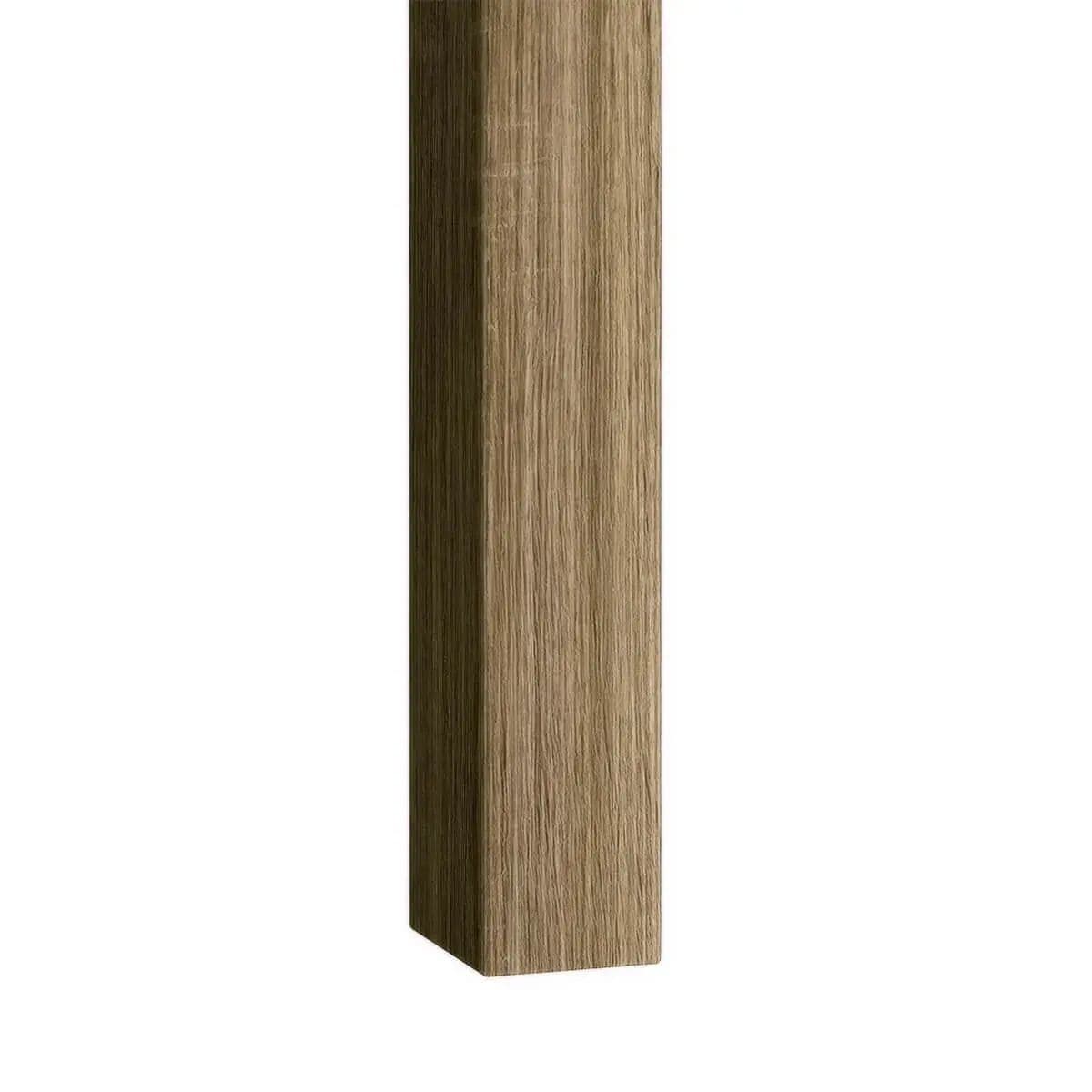 Lamele ścienne dąb popielaty 30x40 mm – listwy dekoracyjne na ścianę