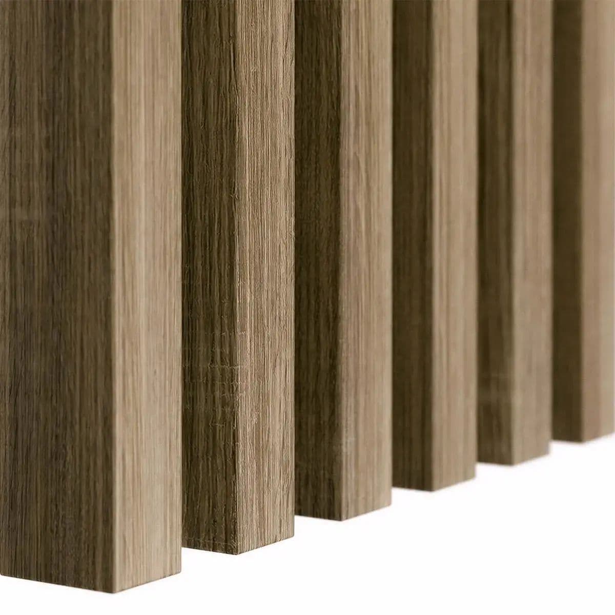 Lamele ścienne dąb popielaty 30x40 mm – listwy dekoracyjne na ścianę