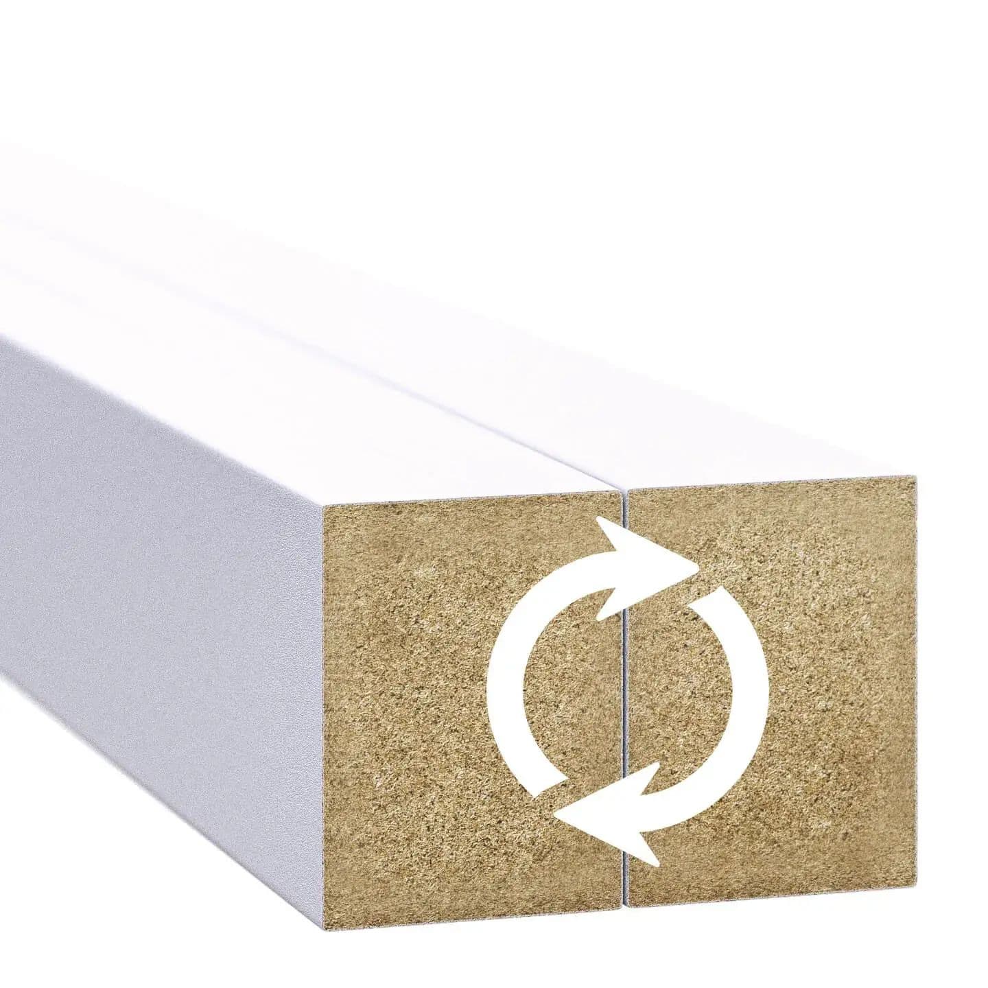 Lamele ścienne biały 30x40 mm – listwy dekoracyjne na ścianę