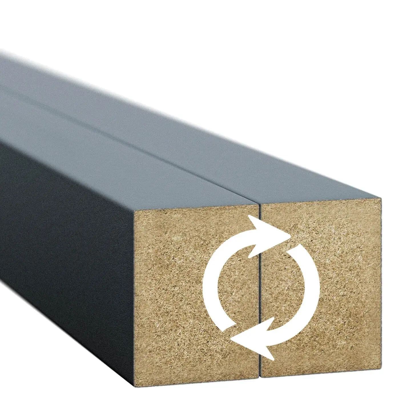 Lamele ścienne antracyt 30x40 mm – listwy dekoracyjne na ścianę