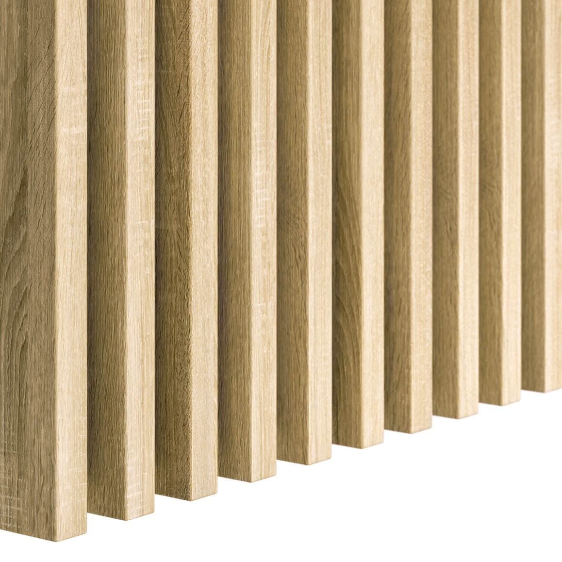 Lamele ścienne dąb sonoma 16x30 mm listwy dekoracyjne na ścianę