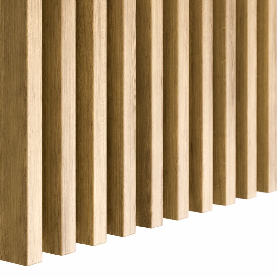 Lamele ścienne dąb naturalny 16x30 mm listwy dekoracyjne na ścianę