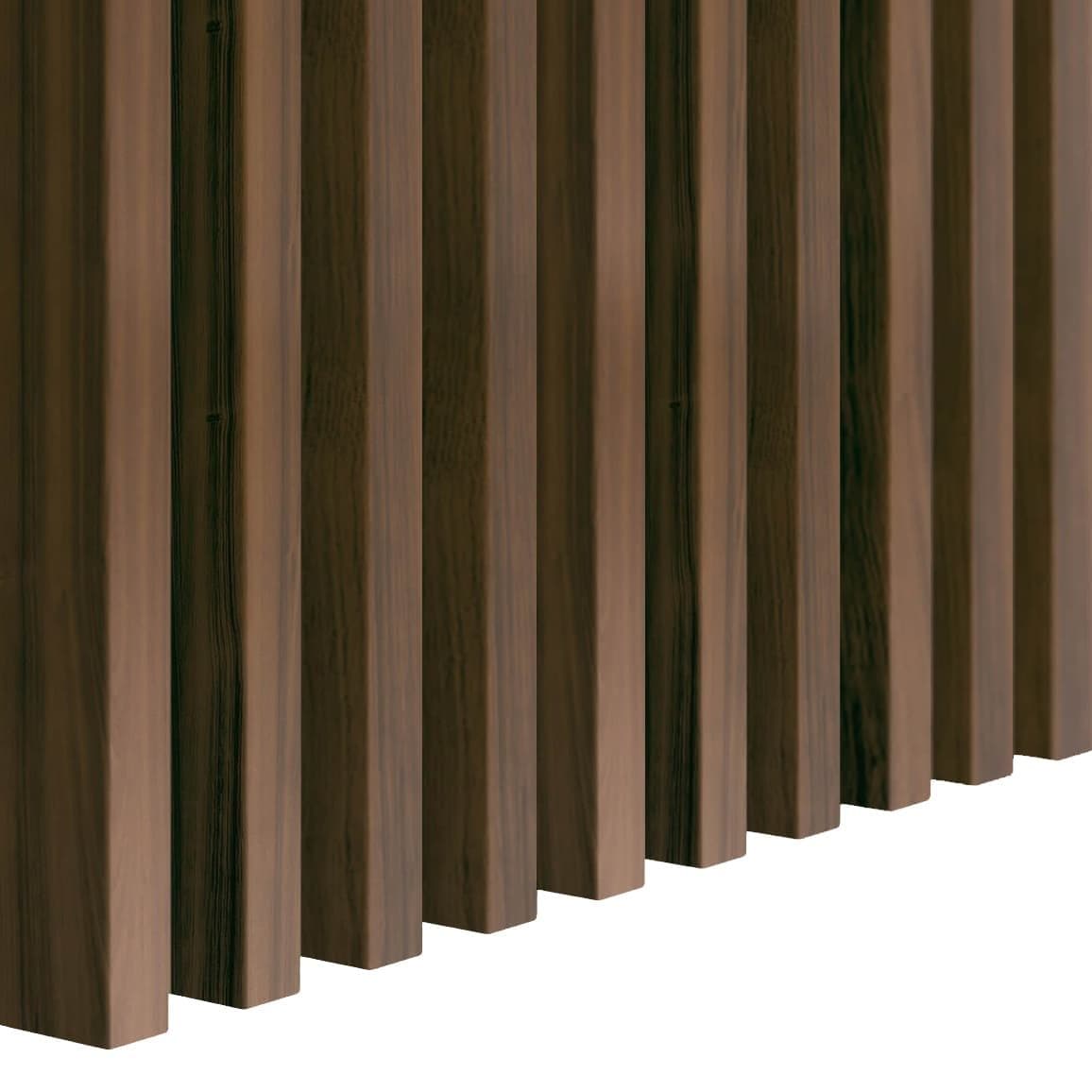 Lamele ścienne orzech 16x30 mm listwy dekoracyjne na ścianę