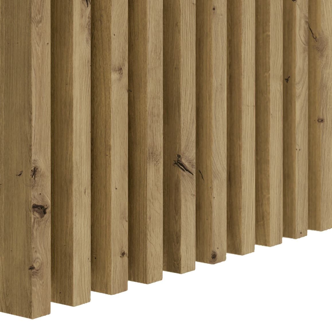 Lamele ścienne dąb artisan 16x30 mm listwy dekoracyjne na ścianę