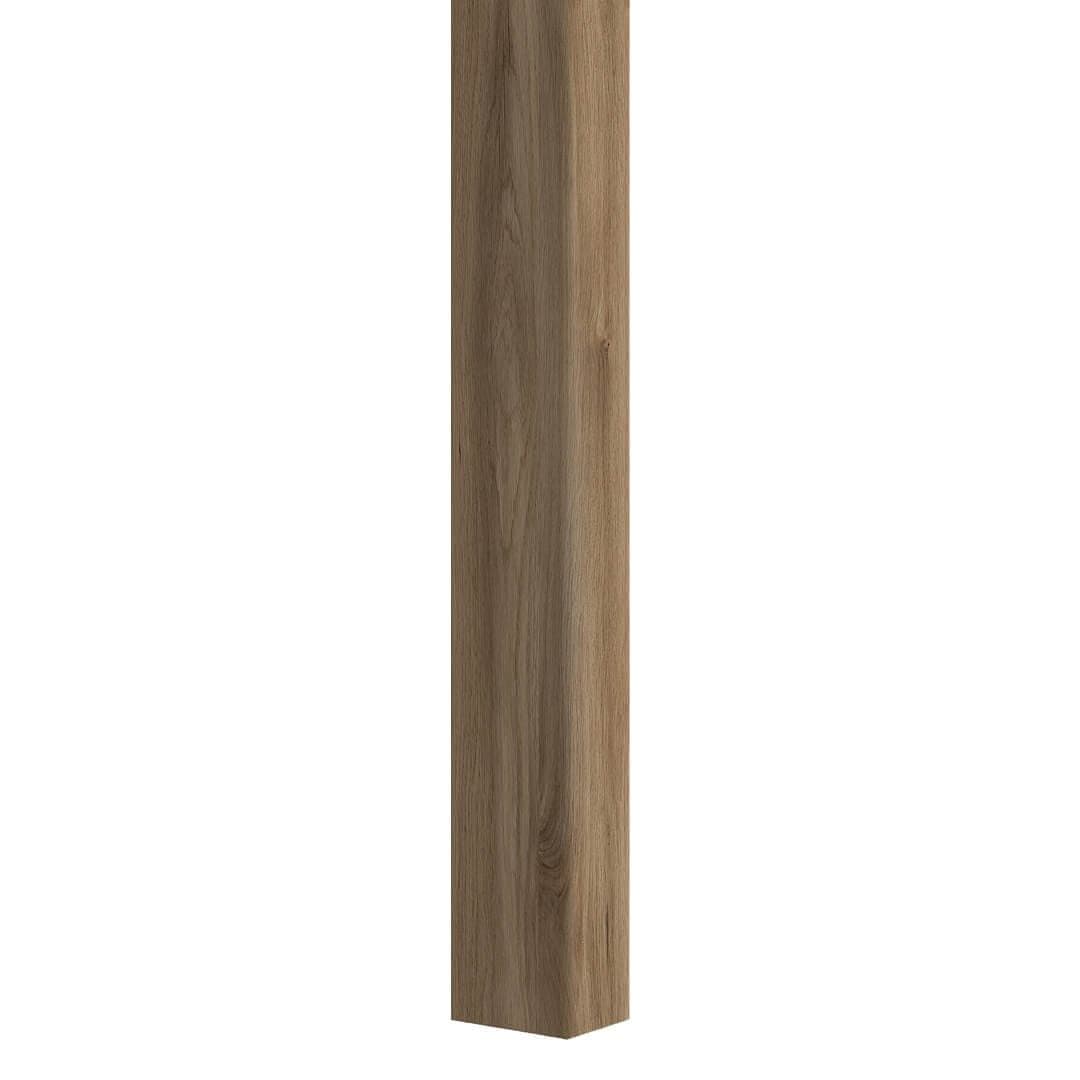 Lamele ścienne ciemny dąb 16x30 mm listwy dekoracyjne na ścianę