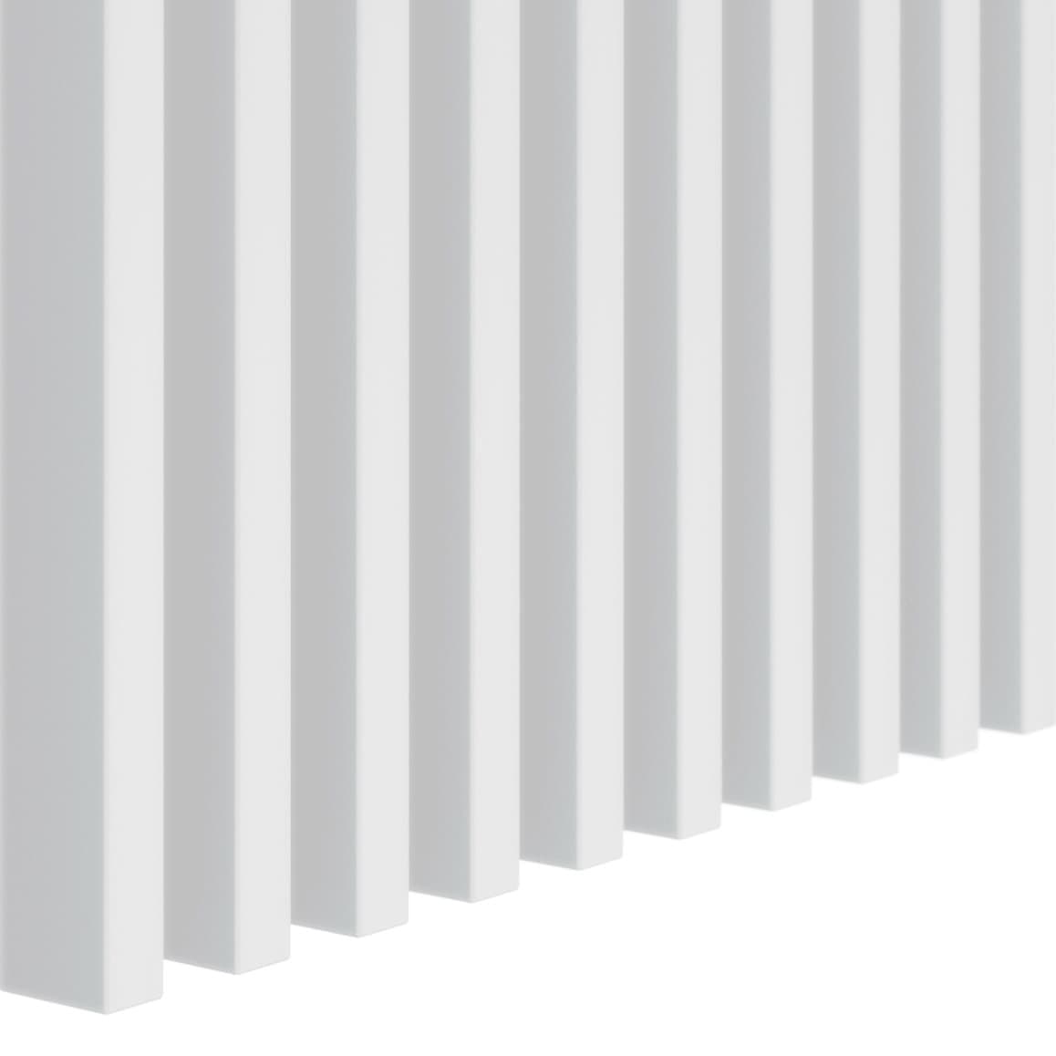 Lamele ścienne biały 16x30 mm listwy dekoracyjne na ścianę