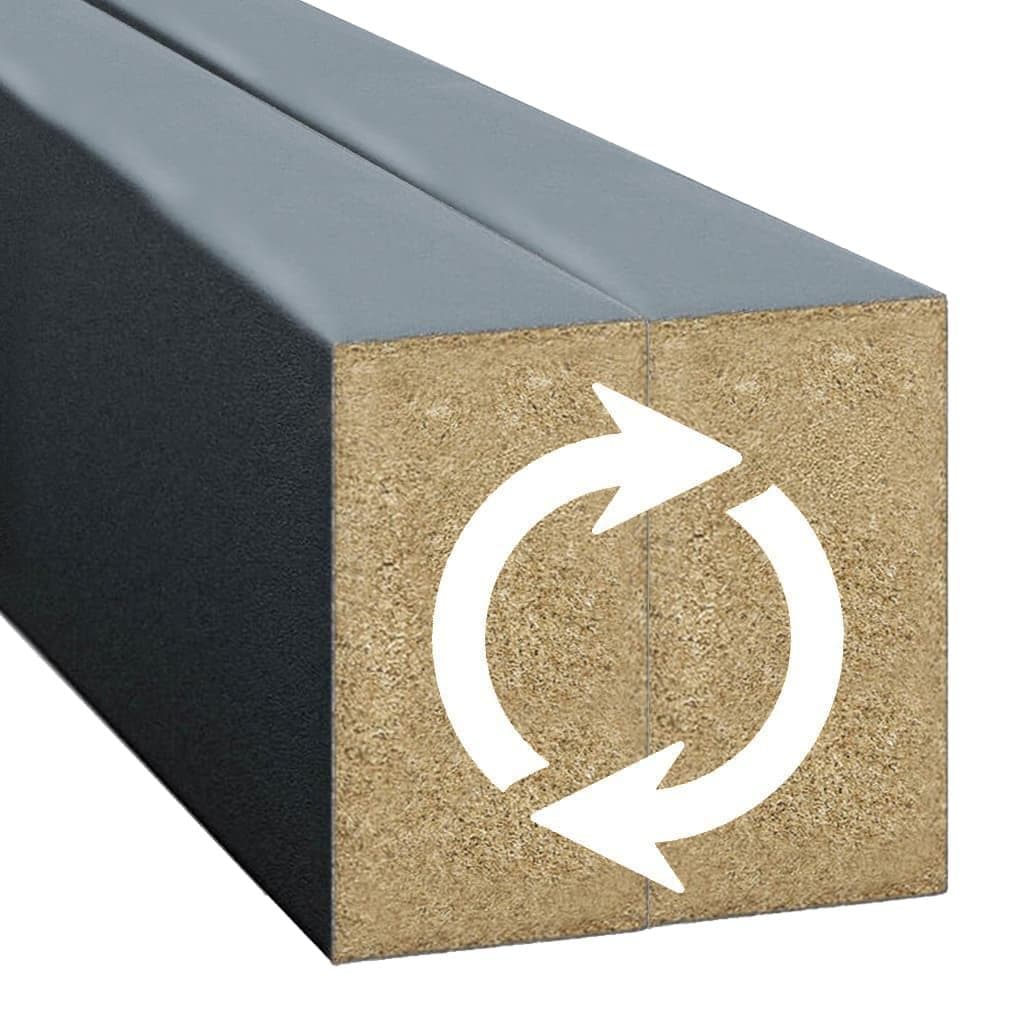 Lamele ścienne antracyt 16x30 mm listwy dekoracyjne na ścianę