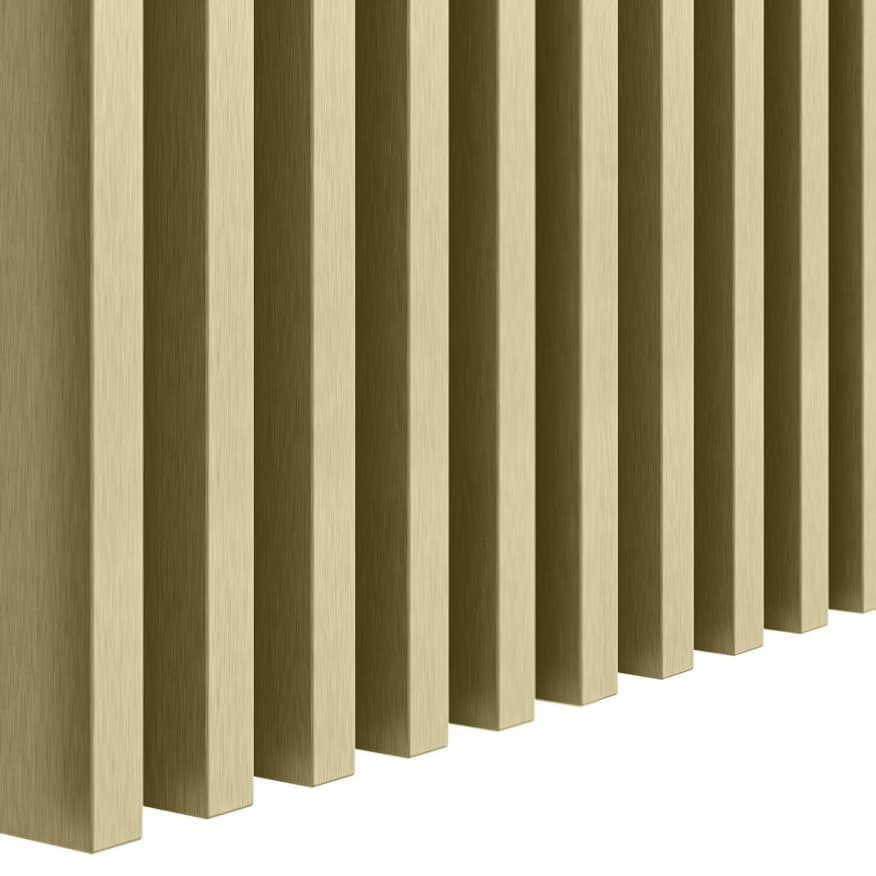 Lamele ścienne złoty połysk 16x30 mm listwy dekoracyjne na ścianę