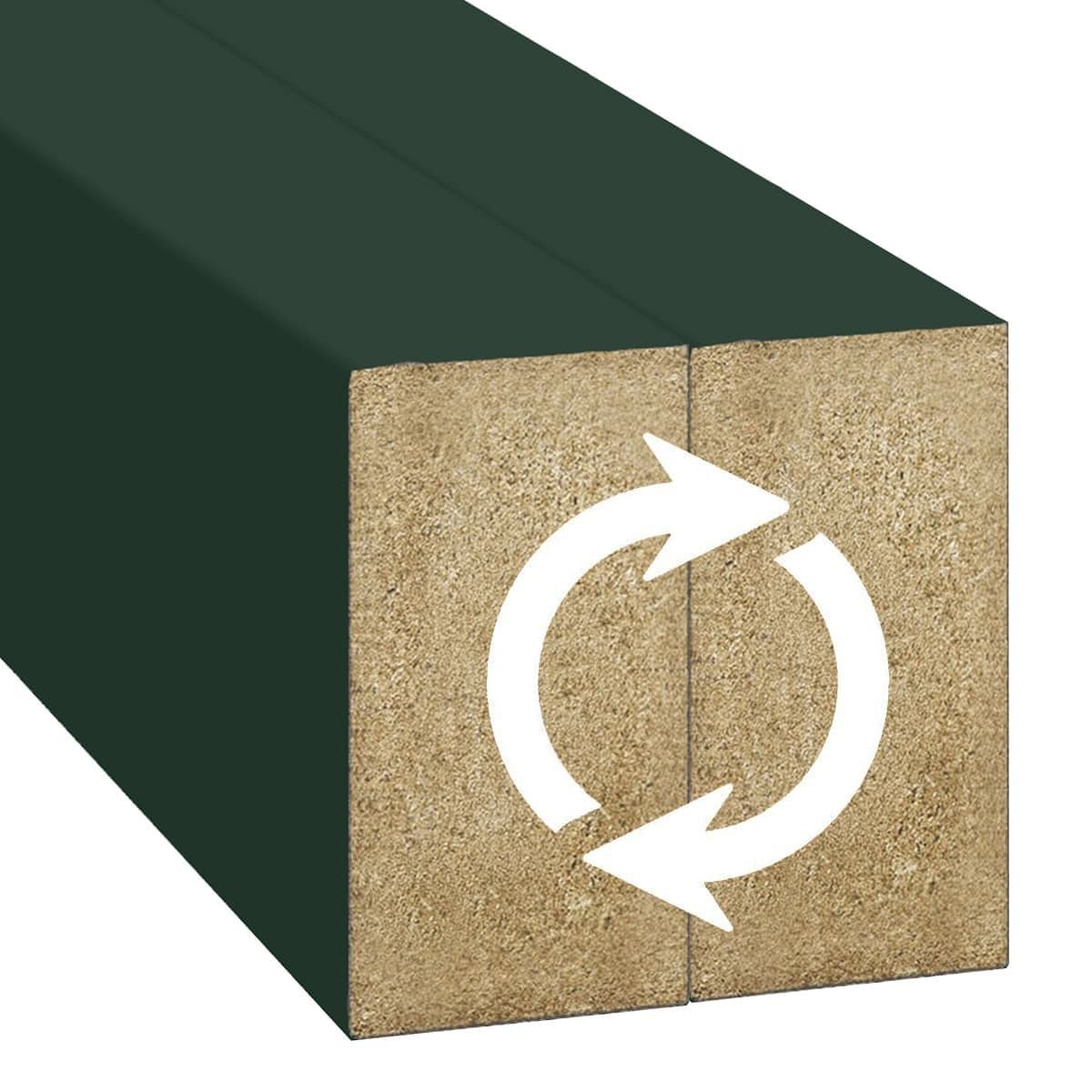Lamele ścienne butelkowa zieleń 16x30 mm listwy dekoracyjne na ścianę
