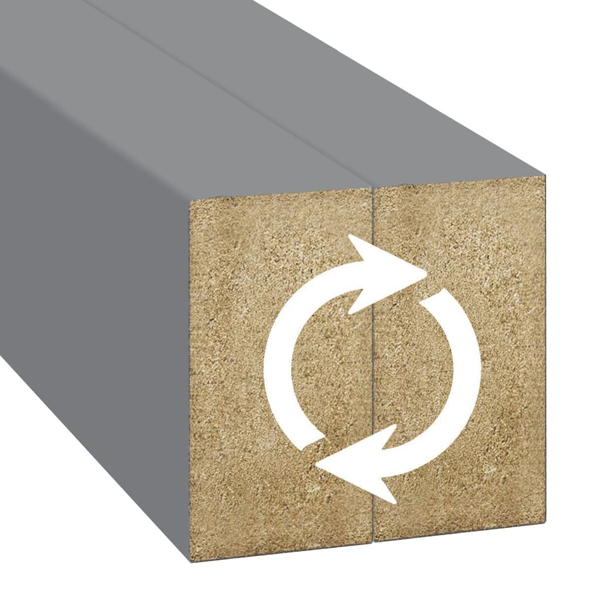 Lamele ścienne szary 16x30 mm listwy dekoracyjne na ścianę
