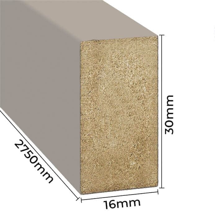 Lamele ścienne kaszmir 16x30 mm listwy dekoracyjne na ścianę