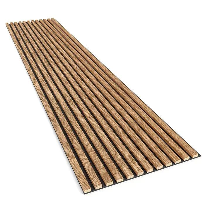 Lamele na filcu dąb fornir 24x300 mm listwy dekoracyjne na ścianę na filcu