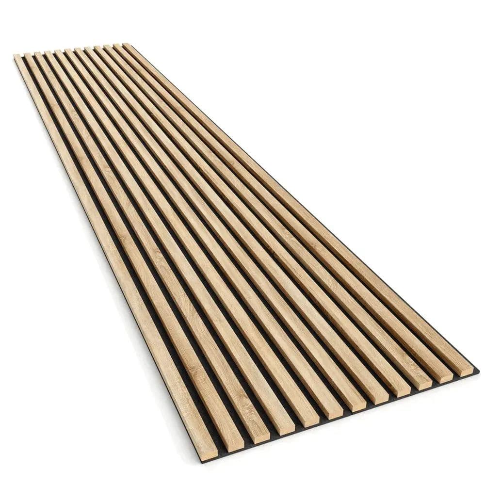 Lamele na filcu dąb sonoma 24x300 mm listwy dekoracyjne na ścianę na filcu