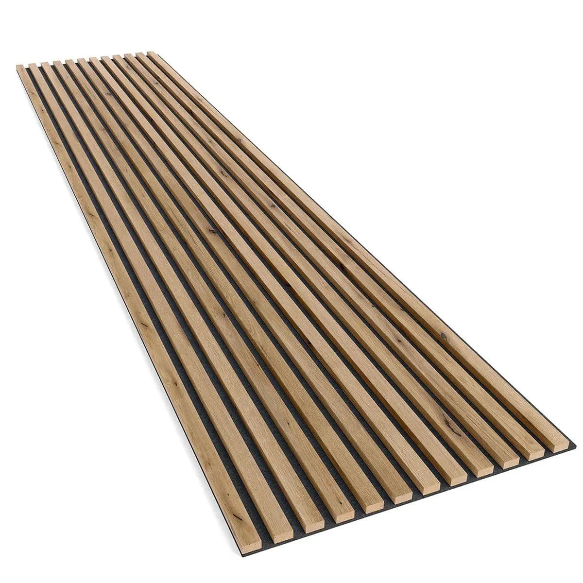 Lamele na filcu dąb artisan 24x300 mm listwy dekoracyjne na ścianę na filcu