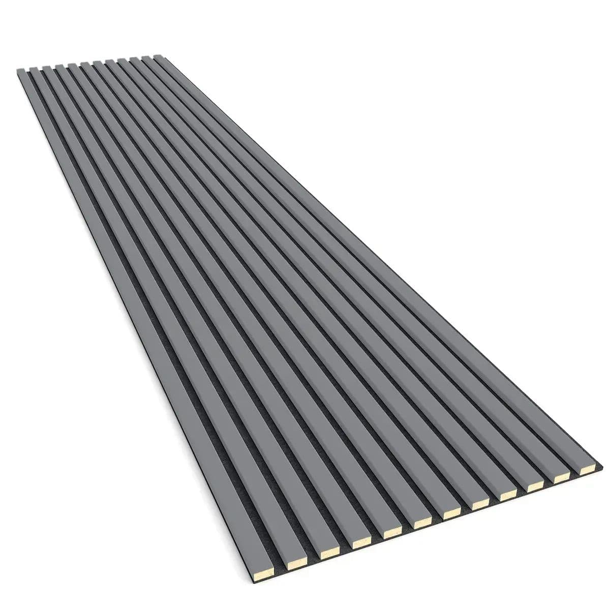 Lamele na filcu szary 24x300 mm listwy dekoracyjne na ścianę na filcu