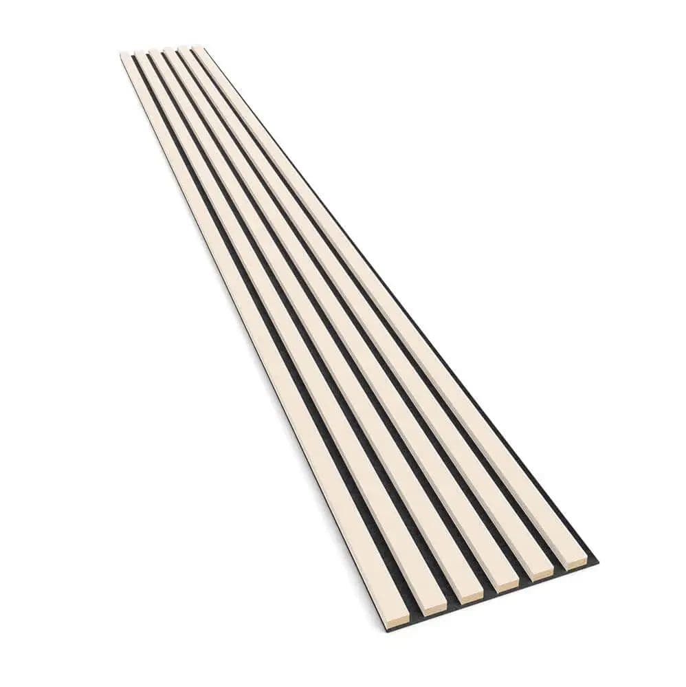 Lamele na filcu beżowy 24x300 mm listwy dekoracyjne na ścianę na filcu