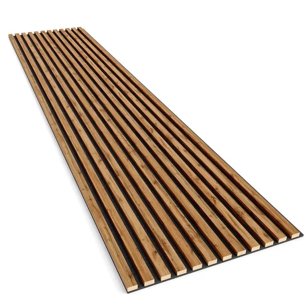 Lamele na filcu dąb wotan 24x300 mm listwy dekoracyjne na ścianę na filcu
