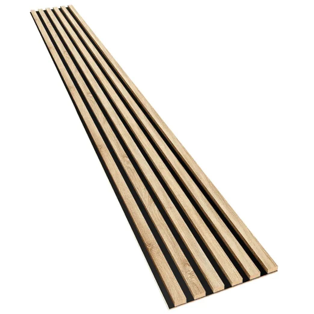 Lamele na płycie HDF dąb sonoma 20x300 mm listwy dekoracyjne na ścianę na płycie HDF