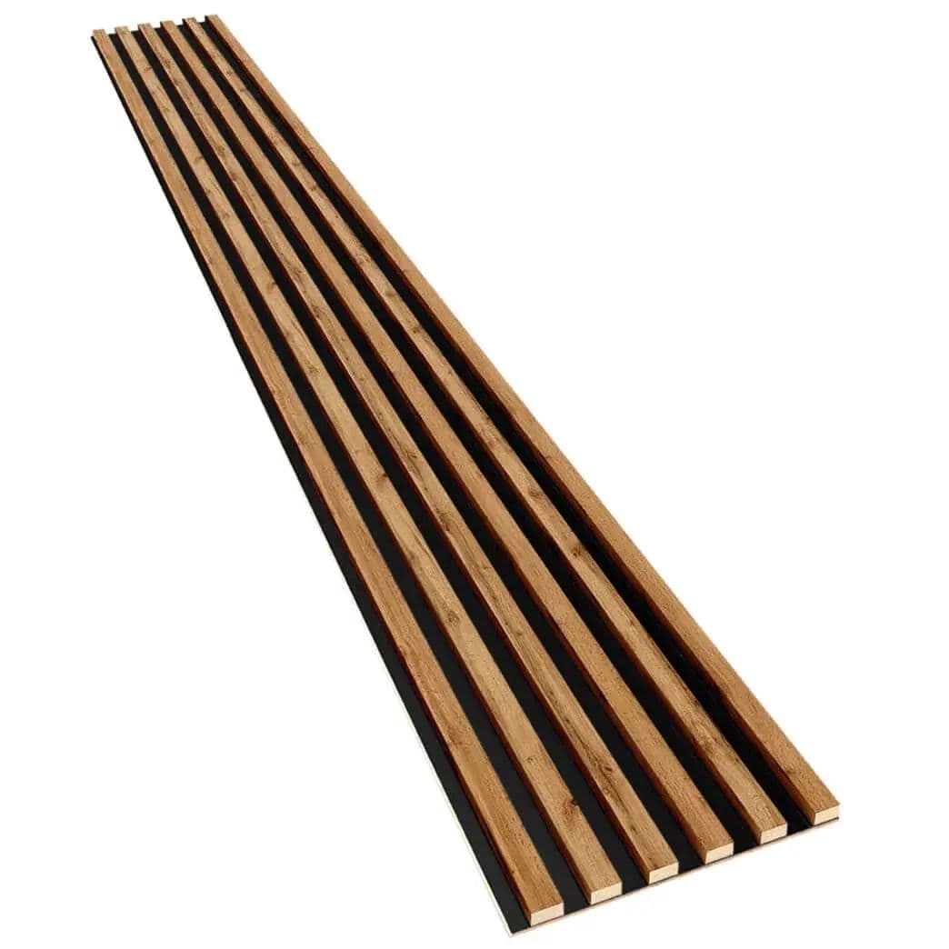 Lamele na płycie HDF dąb wotan 20x300 mm listwy dekoracyjne na ścianę na płycie HDF
