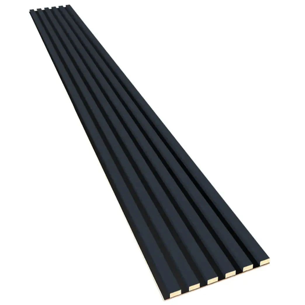 Lamele na płycie HDF antracyt 20x300 mm listwy dekoracyjne na ścianę na płycie HDF