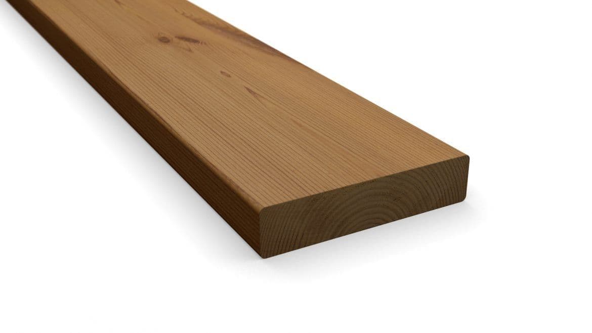 Deska tarasowa THERMO SOSNA S4S 26x117 KLASA NATUR GŁADKA - 3,30m
