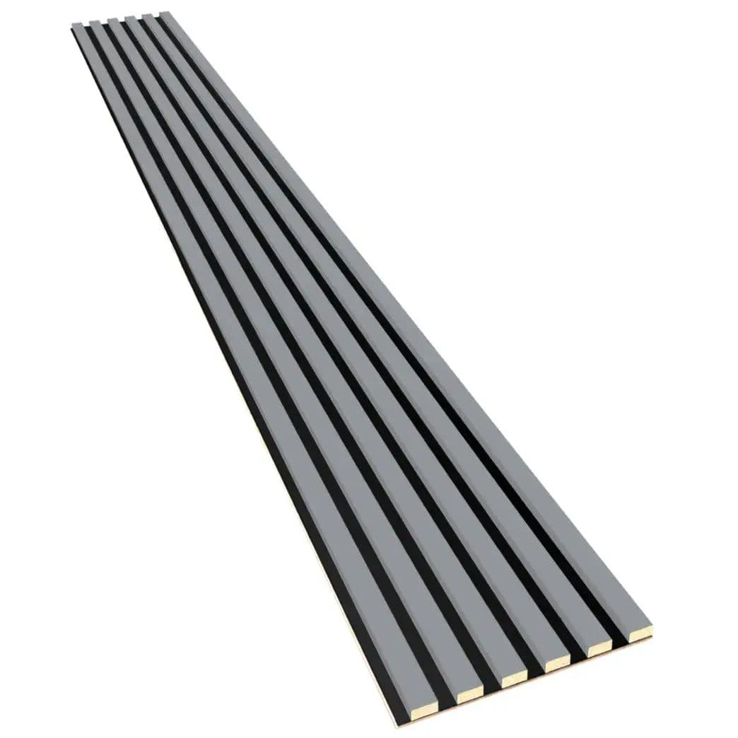 Lamele na płycie HDF szary 20x300 mm listwy dekoracyjne na ścianę na płycie HDF