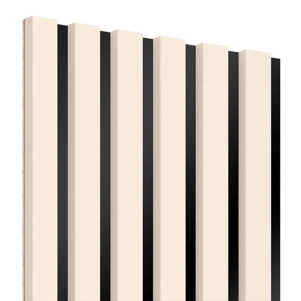 Lamele na płycie HDF beżowy 20x300 mm listwy dekoracyjne na ścianę na płycie HDF