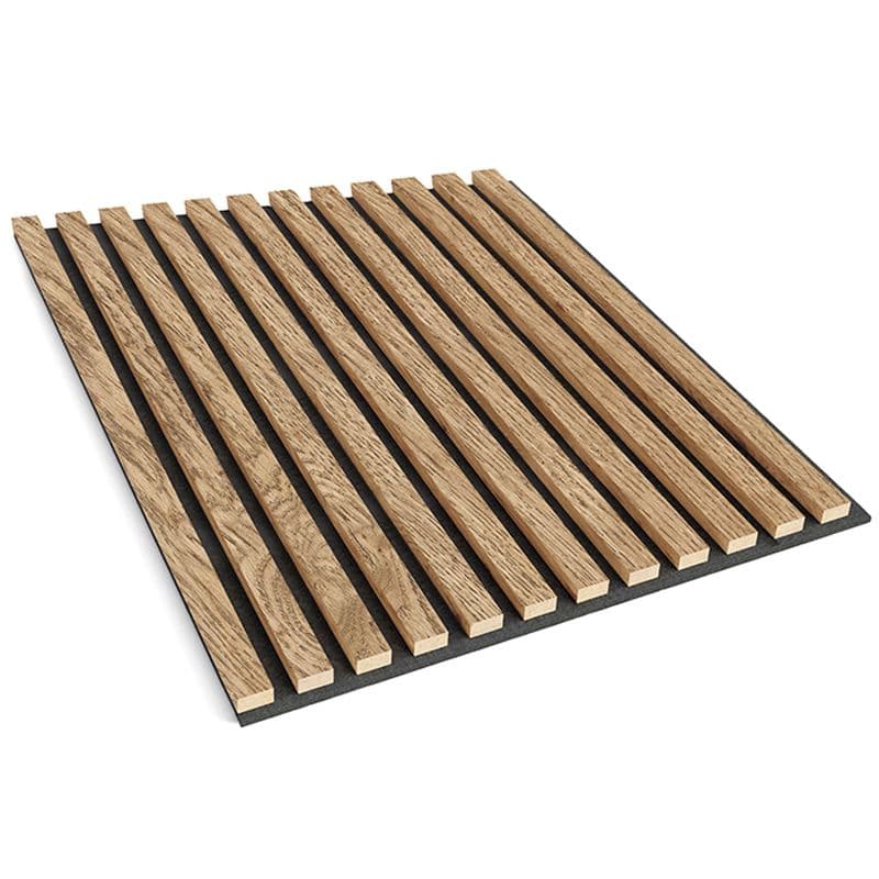 Lamele na filcu fornir debowy 60x60 cm listwy dekoracyjne na ścianę na filcu