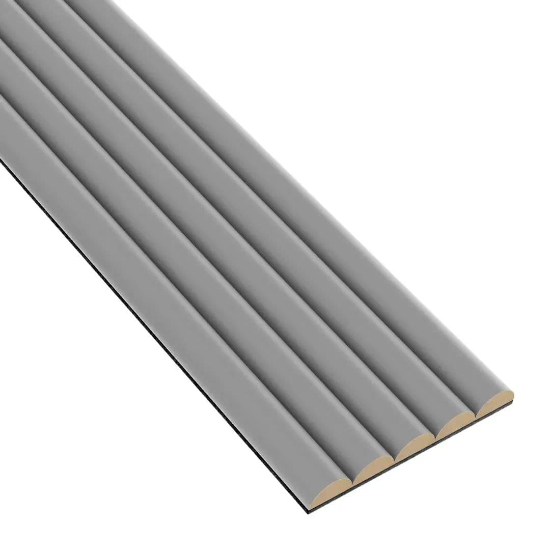 Panel ryflowany szary 16x145 listwy dekoracyjne na ścianę półwałki
