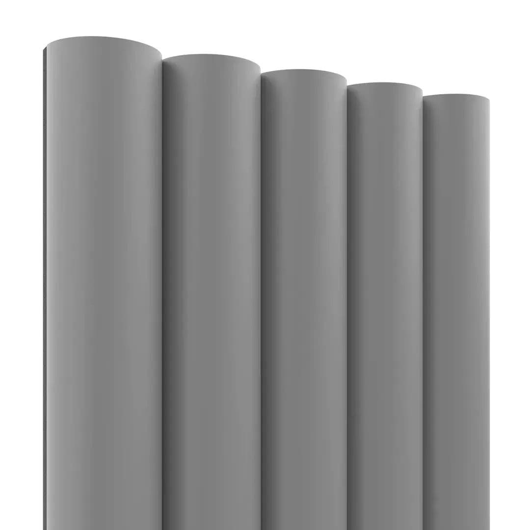Panel ryflowany szary 16x145 listwy dekoracyjne na ścianę półwałki