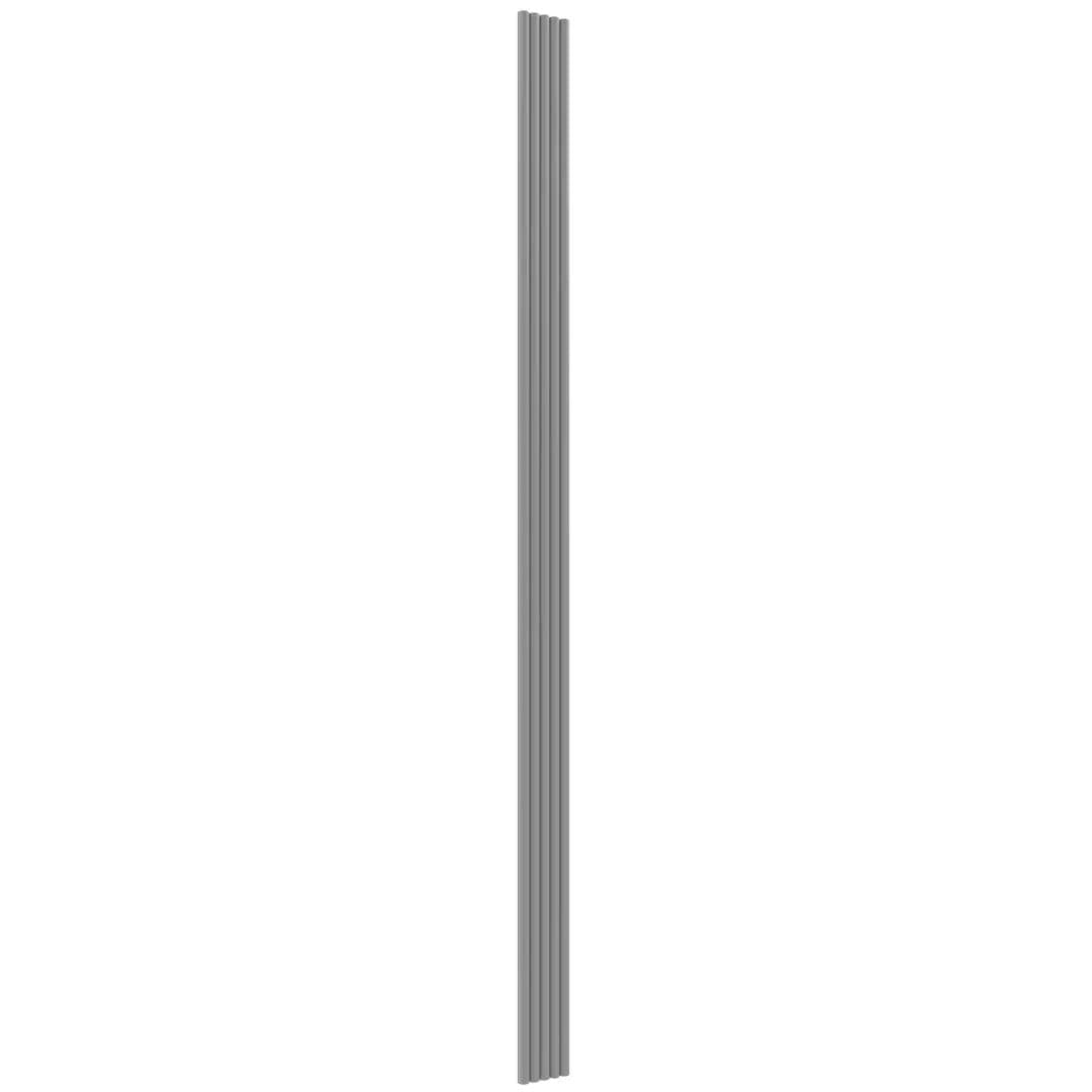 Panel ryflowany szary 16x145 listwy dekoracyjne na ścianę półwałki