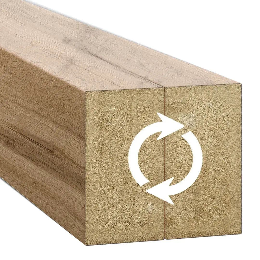 Ścianka z lameli 30x60 mm dąb naturalny do 2750 mm szerokości zestaw do montażu