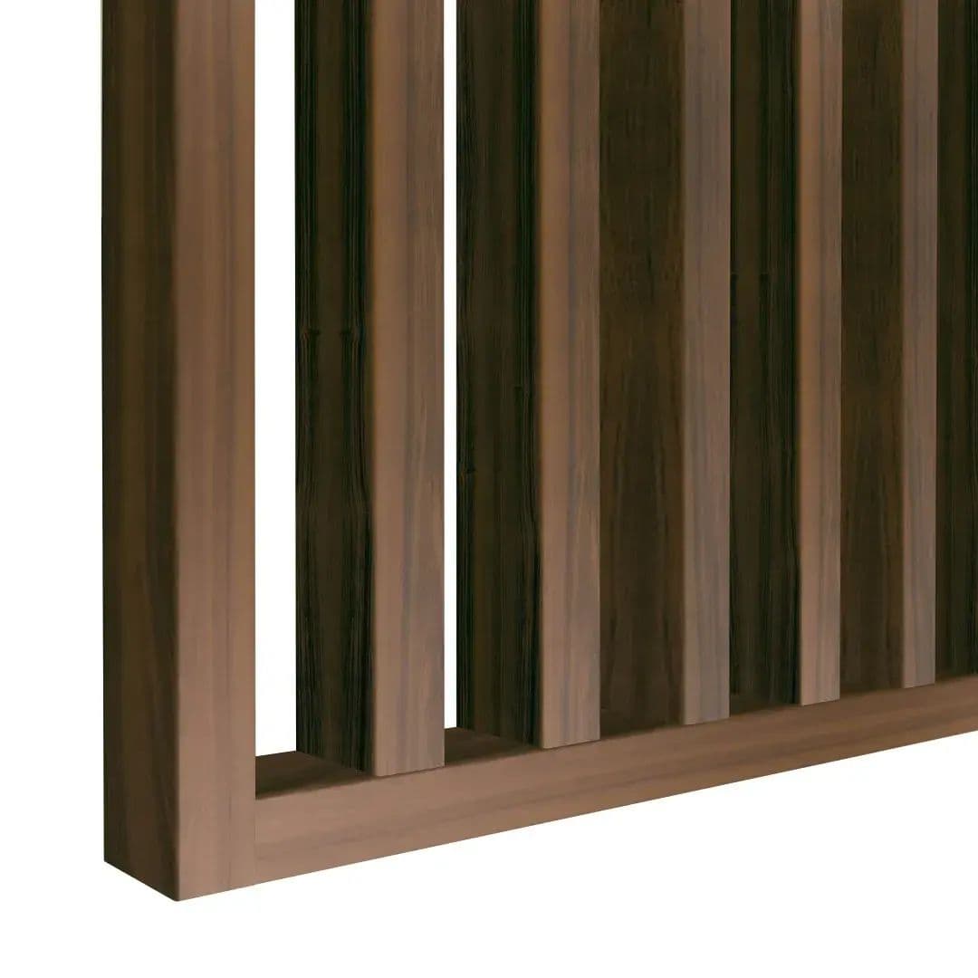 Ścianka z lameli 30x60 mm orzech do 2750 mm szerokości zestaw do montażu