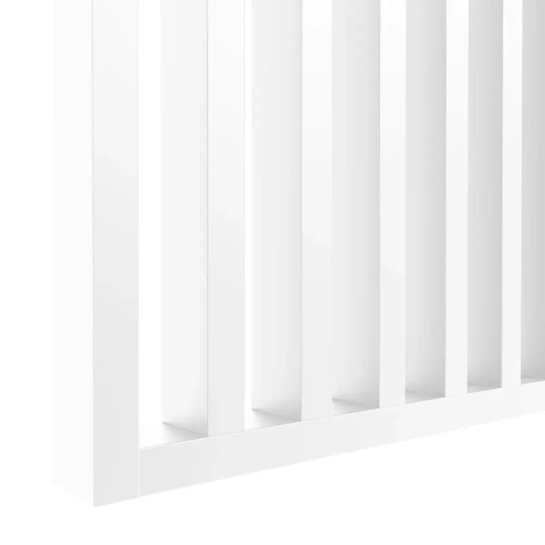 Ścianka z lameli 30x60 mm biały do 2750 mm szerokości zestaw do montażu