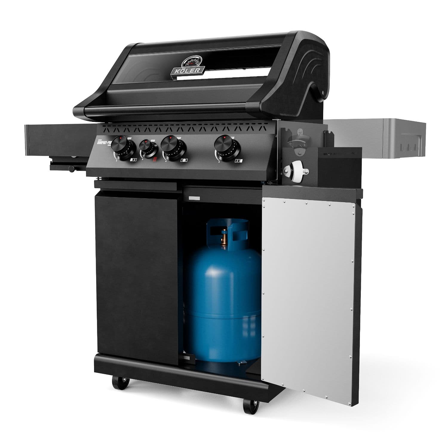 Grill Gazowy Koler Krone Compact Pro Black