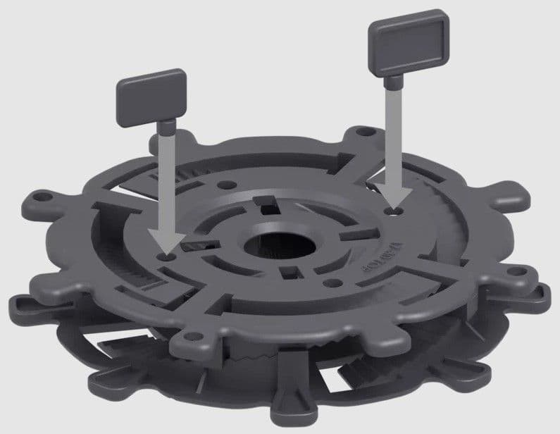 Dodatkowe dystanse 3 mm do serii PODSTAWKI TARASOWE, SPIRAL, STANDARD, MAX opak. 100 szt. L5