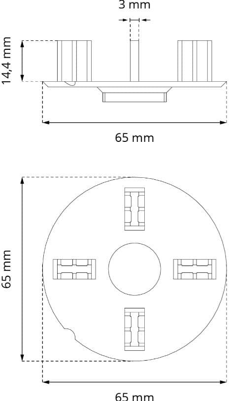 Dodatkowy dystans 3 mm do serii SPIRAL / MAX opak. 100 szt. D3