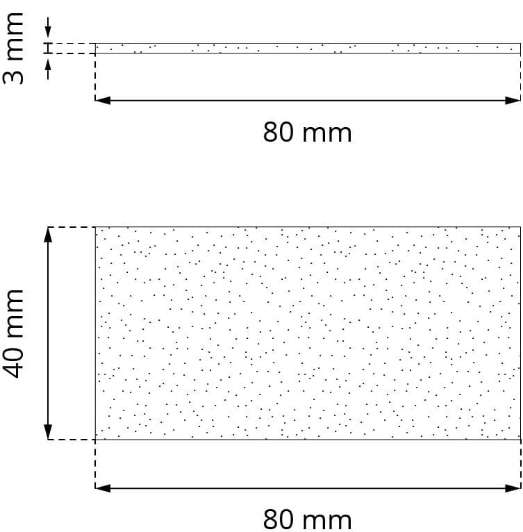 Uniwersalna podkładka gumowa 80x40 3 mm FIX3 10131