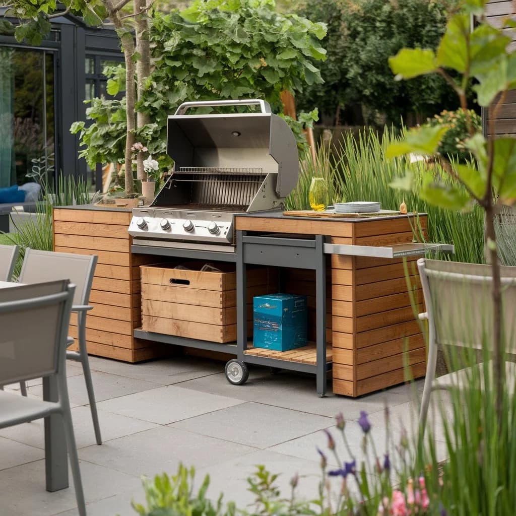 zabudowany grill