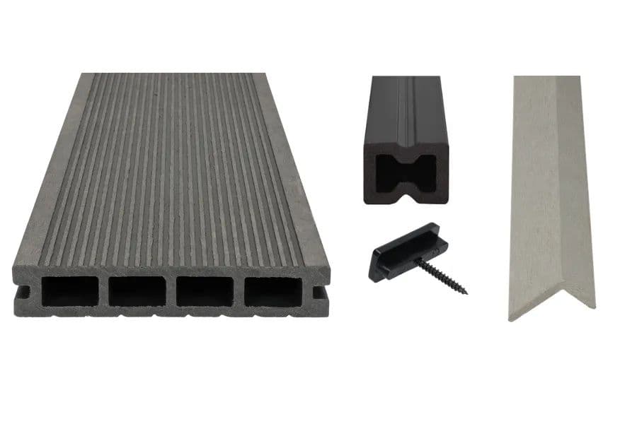 System kompozytowy SELECT dla tarasu 20m2 - JASNY SZARY