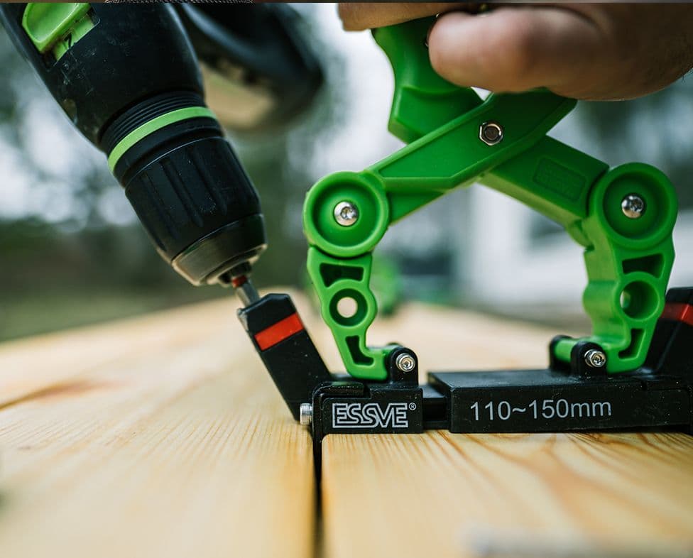 Narzędzie montażowe do ukrytego montażu w desce tarasowej ESSVE HDS 110-150mm.